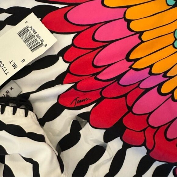 Trina Turk Ibiza Halter Bikini Set with Poncho Coverup 3-Piece Size Medium NWT - Picture 12 of 16